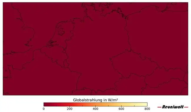 Solarstromproduktion Einstrahlung Strahlung Deutschland Karte der Sonneneinstrahlung zur Stromerzeugung in Deutschland