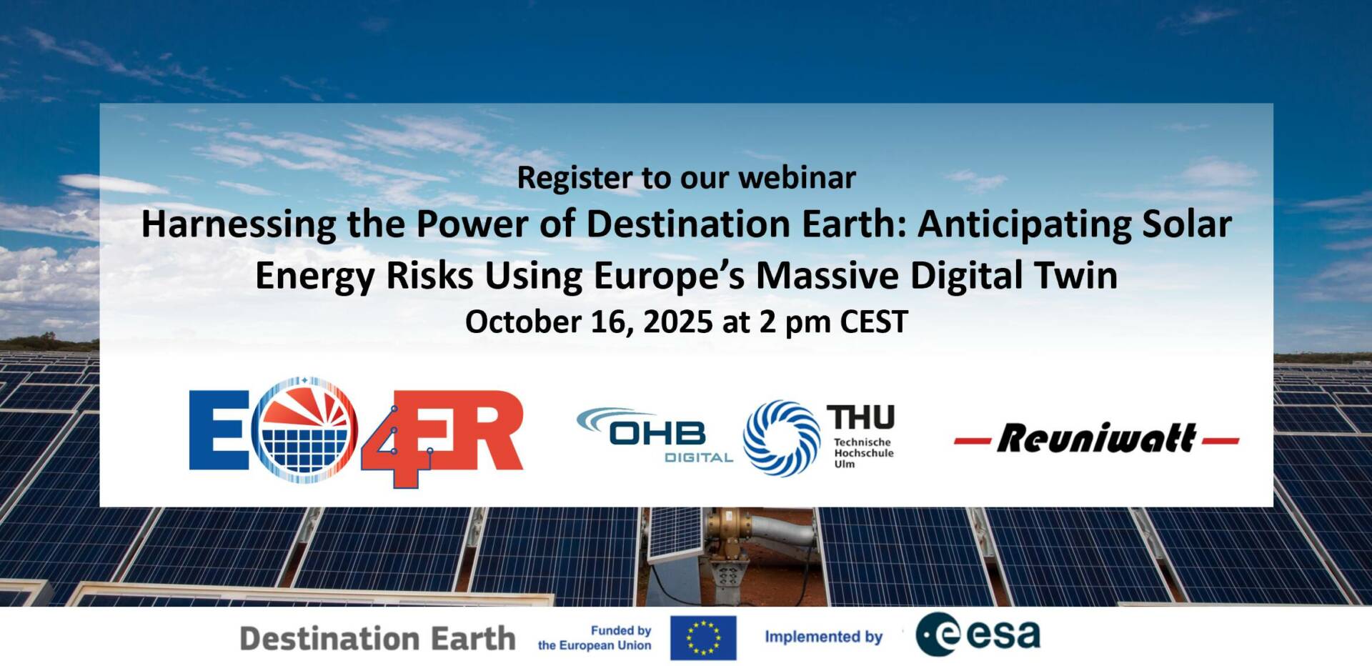 Destination Earth Digital Twin solar power