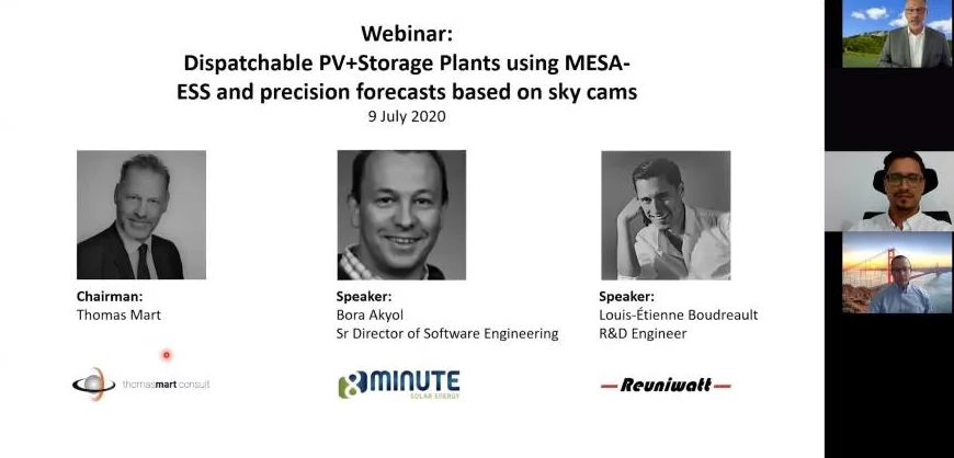 Seminario web sobre la gestión y el funcionamiento de grandes instalaciones solares despachables